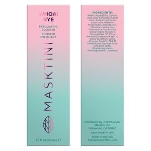 MASKTINI Whoa Bye Exfoliating Booster Face Serum‎ 10 fl oz 30 ml